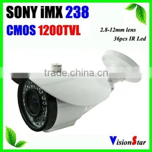 SONY IMX238 1200TVL Varifocal 2.8-12mm Lens 3DNR, OSD, Digital Zoom 36 Pcs IR Leds Security Outdoor CCTV Camera Vision Star thumbnail-1