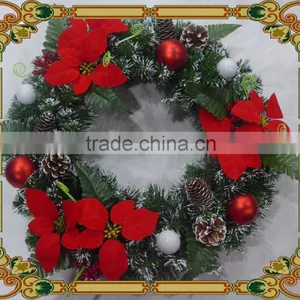 Gold Artificial Pine Needle Wreath/Door Wreath thumbnail-2