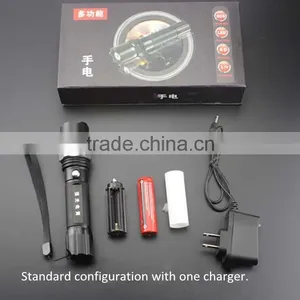 Three-speed Police Zoom Rechargeable LED Flashlight thumbnail-5