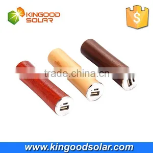 China Supplier Li-polymer Battery Wooden Power Bank 2200mah Lip Stick Power Bank thumbnail-2