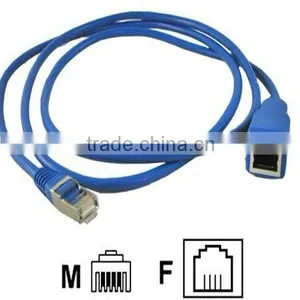 RJ45 Male to Female Cat5e 24AWG Ethernet Extension Cable For Local Area Network LAN thumbnail-1