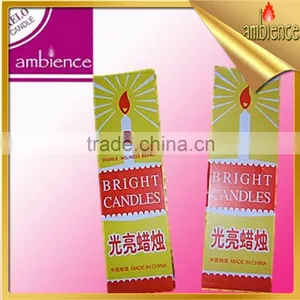 Colorful Pvc Box White Candle Birthday Bright Candle Household Decoration Pillar Candle thumbnail-2