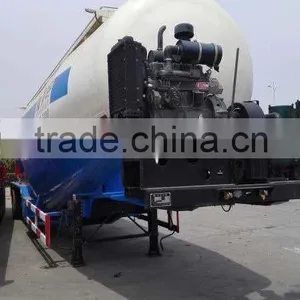 Steel Material 60cbm 3 Axle 50 Tons Bulk Powder Tractor Trailers thumbnail-2