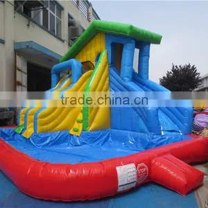 Used Inflatable Water Slide With Swimming Pool Quality Choice thumbnail-4