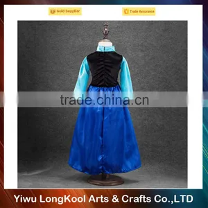 Hot Sale Wholesale Cosplay Frozen Elsa Dress Luxury Chiffon Girl Dress thumbnail-4