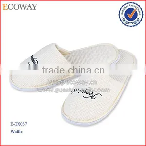 Wholesale Hot Sale Disposable EVA Sole Hotel Cheap Waffle Slippers thumbnail-1