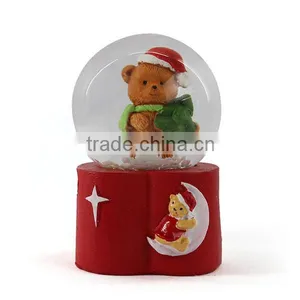 Polyresin Bear Snow Globe thumbnail-2