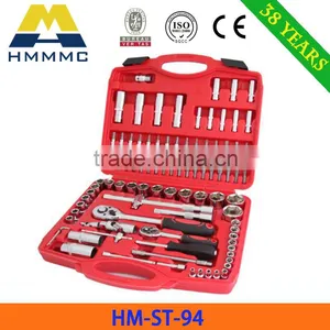 94PCS 1/4" & 1/2" DR. Socket Wrench Set thumbnail-1