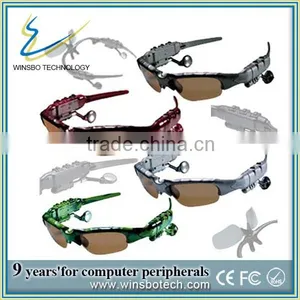Plastic Frame Mp3 Bluetooth Sunglasses Headset With High Quality thumbnail-1
