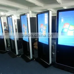 57 Inch Floor Standing Windows System Touch Screen LCD Advertising Player thumbnail-2