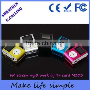1.1'' OLED Screen FM Mp3 Player Support TF Card thumbnail-1
