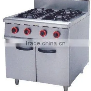 Stainless Steel Gas Oven With 4 Burners and Cabinet thumbnail-1