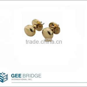 0105010 Solid Brass Door Cabinet Passage Knob Set - Thru Bolted thumbnail-1