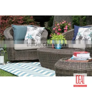 2016 New Cheap Outdoor Resin Wicker Coffee Shop Rattan Ratten Arm Chair Seating Set thumbnail-3