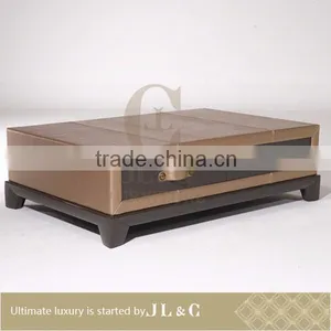Luxury Living Room JT10-5 New Design Leather Puller Coffee Table With Drawer From JL&C Luxury Home Furniture thumbnail-2