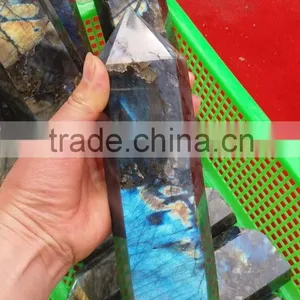 Large Natural Labradorite Wands Crystal Point With Blue Flash for Sale thumbnail-1