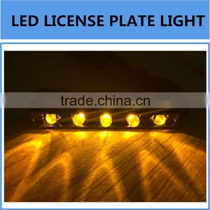 License Plate LED Number Light Lamp 3/4/5 LED Yellow White Red Color thumbnail-1