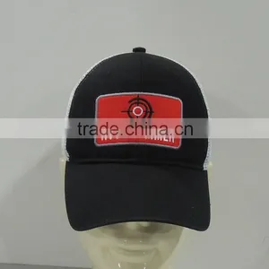 Black and White Color Trucker Mesh Baseball Hat thumbnail-2