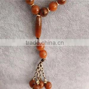 New Design Red Color Acrylic Beads Necklace Women Necklace Jewerly thumbnail-5