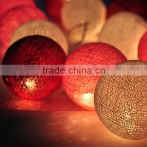 Home Decoration Outdoor E27 Lamp Holder Light String Cotton String Light Balls thumbnail-2
