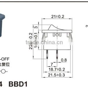 Waterproof Rocker Switch,air Blower Rocker Switch,electric Water Heater Rocker Switch thumbnail-2