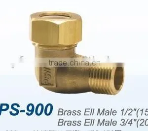 High Quality Taiwan Made Brass Pipe Elbow Fitting thumbnail-1