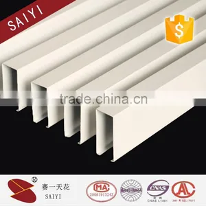 Baffle Aluminum Suspended Ceiling Tile Interior Wall Paneling thumbnail-1