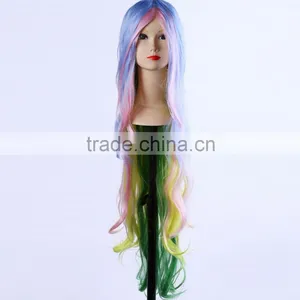 Braid Pull Half Up And Wear With Head Pieces Cosplay Costume Festival Synthetic Wig thumbnail-6