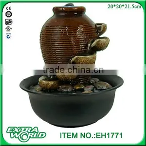 Interior Design Three Tier Cascading Tabletop Fountain thumbnail-2