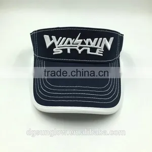 Wholesale 3D Embroidery Sun Protection Blue Golf Caps thumbnail-3