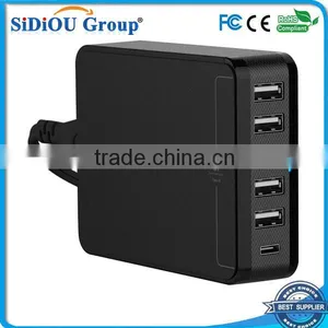 Sidiou Group PowerPort 6 35W 6-port USB Charger With 1 Type-C Charge Port Support Tablet PC and Mobile Phone Charging thumbnail-1