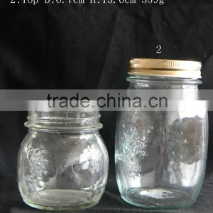 Hot Sale Clear 1L Glass Bottle With Metal Lid thumbnail-2