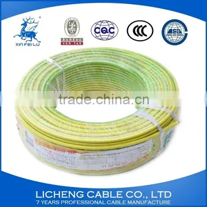 Green-yellow Earthing Wire PVC Insulated Copper Conductor Electric Cable 35mm2 thumbnail-5