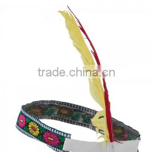 Indian Brave Feather Headdress Headband Costume Accessory thumbnail-2