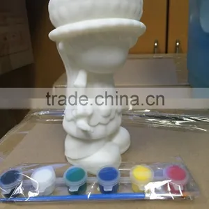White Little Girl Plastic Toy,DIY Color Painting Toy,Custom Money Box Toy thumbnail-2
