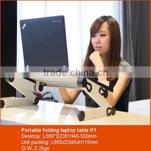 Portable Folding Aluminum Camping Desk Easy Adjust to Homologous Angle thumbnail-1