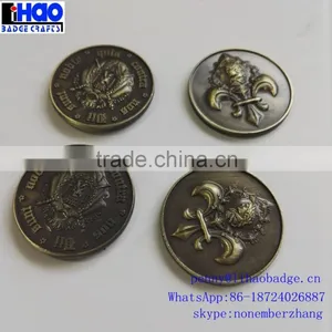 High Quality Custom Metal Game Token Coin,Embossing Metal Logo Coin thumbnail-1