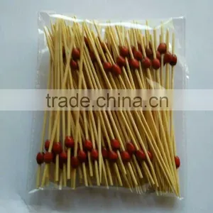 High Quality Craft Fruit Pick Bamboo Stick Cheap Natural Bamboo Fruit Kabob Sticks thumbnail-1