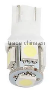 RV LED Light Interior Lamp 12V DC Super White T10 Wedge 5-SMD 5050 LED Light Bulbs W5W 2825 158 192 168 194 thumbnail-1