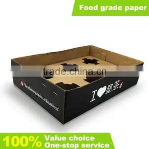 Disposable Six Cup Holder Take Away Coffee Paper Cup Holder thumbnail-1