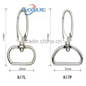 Bag Fittings and Accessories Zinc Alloy Swivel Snap Hook thumbnail-2