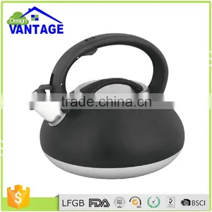 Single Bottom or Capsulated Bottom Non-electric Collapsible Tea Kettle Whistling Water Kettle thumbnail-1