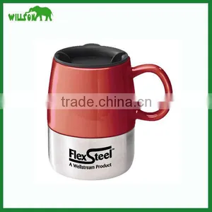 Double Wall Ceramic Travel Tumbler Porcelain Thermal Travel Mug thumbnail-1