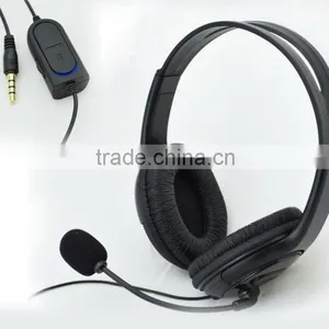 Brand New Stereo Headset With In-line Volume Control For PS4/PC--3.5mm Plug thumbnail-1