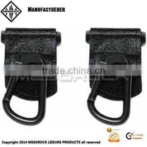 High Quality Mental+leather 2 Packs Balck Anti-slip Baby Stroller Hook thumbnail-1