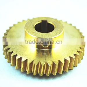 Precision Small Micro Brass Worm Gear by CNC Machining thumbnail-2