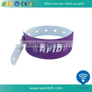 NTAG213 NFC Paper Wristband One Time Use Disposable RFID Wristband thumbnail-1