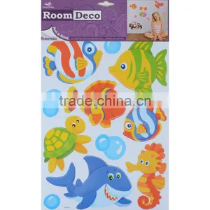 2 x Fantastic Removable Boys Wall Bedroom Room Stickers - Sea Creatures Design thumbnail-1