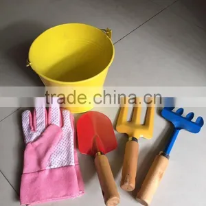 Garden Tools Set in Metal Pail Hand Tools Set With Bucket thumbnail-1