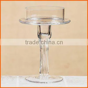 Best Sale Cheap Tall Stemmed Glass Candle Holders thumbnail-1